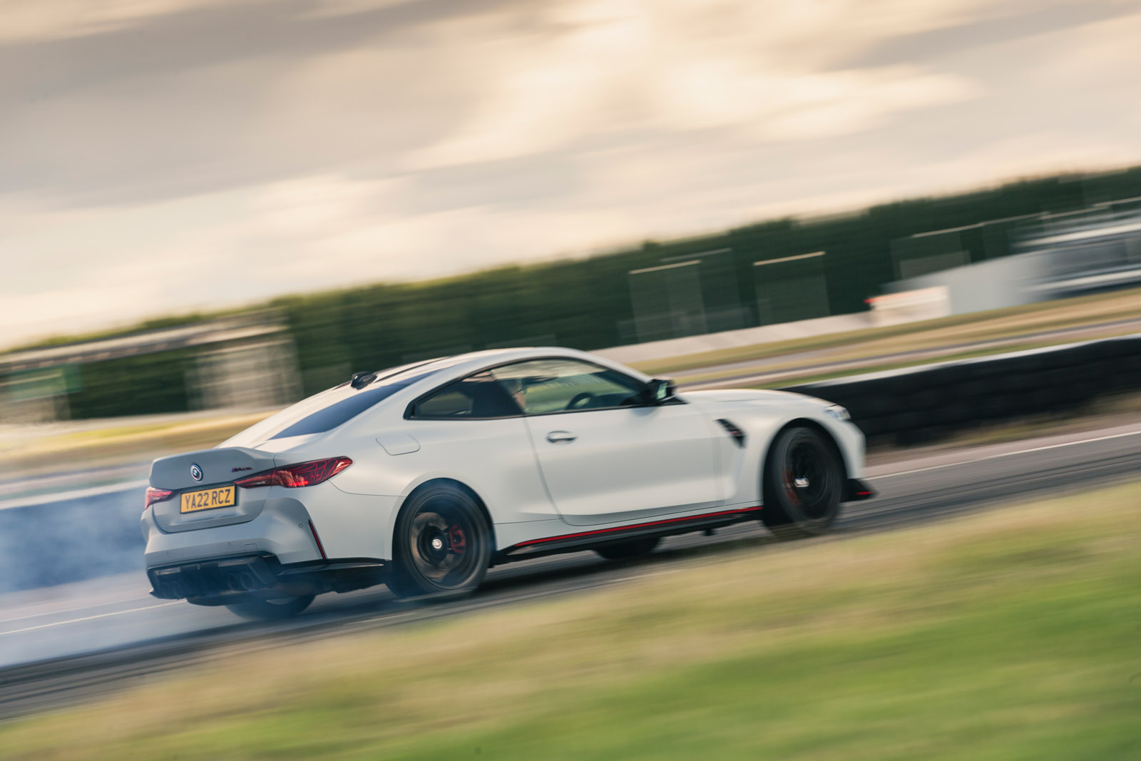 02 BMW M4 CSL RT 2022 rear oversteer smoke