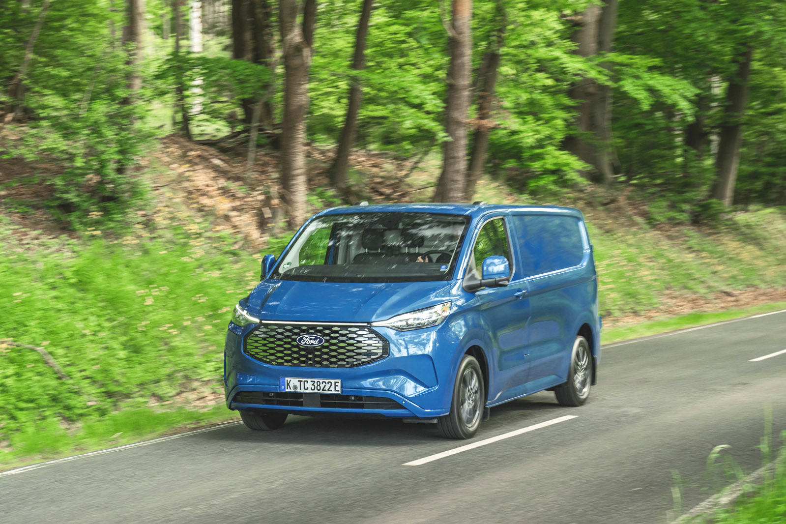 02 Ford eTransit Custom L1H1 review 2024 front driving
