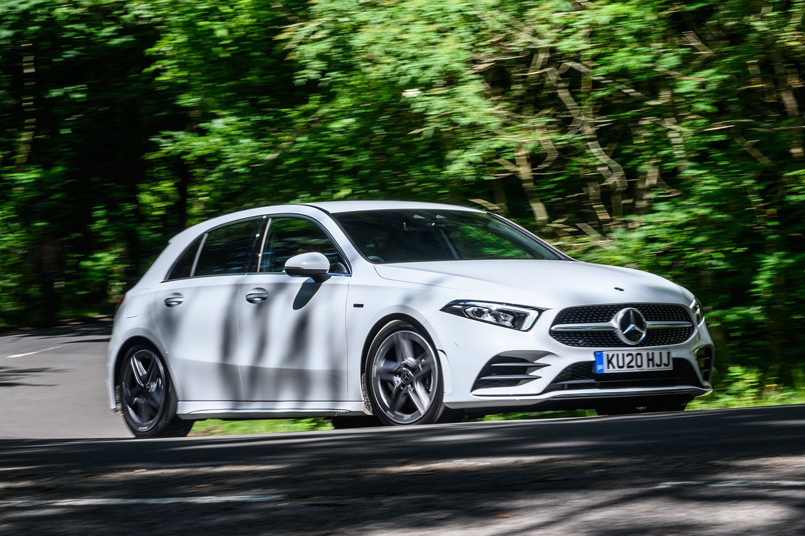 Mercedes-Benz A250e 2020 road test review - hero front