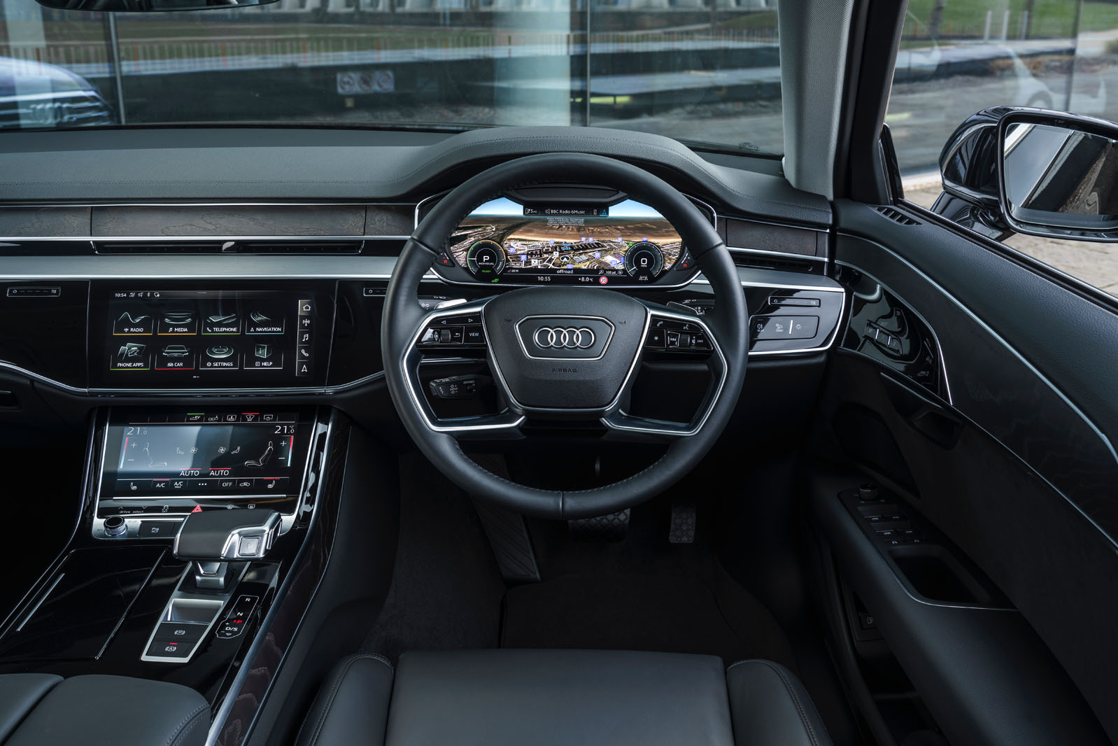Audi A8 60 TFSIe 2020 road test review - dashboard
