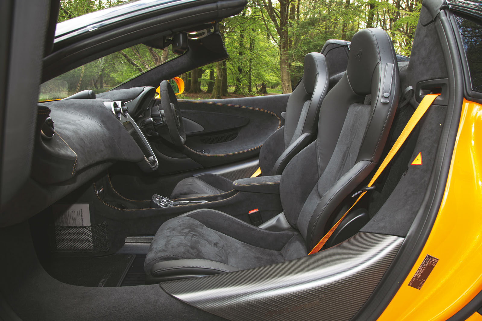 McLaren 600LT Spider 2019 road test review - cabin