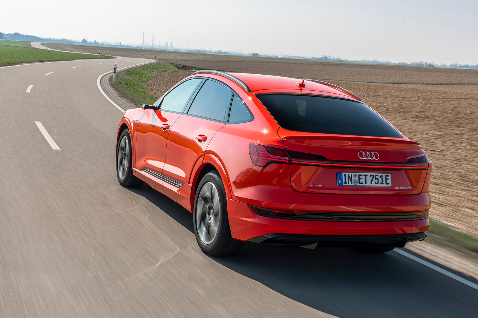 Audi E-tron Sportback 2020 road test review - hero rear