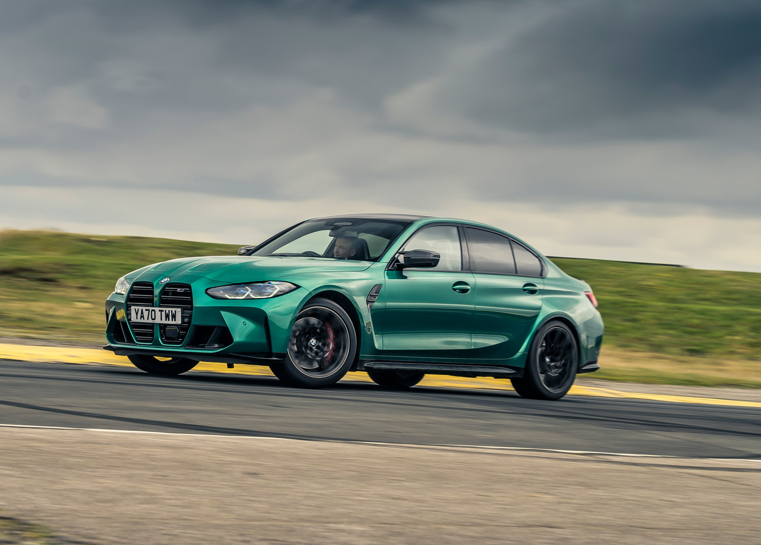 2 bmw m3 competition 2021 uk first drive review ok hero side