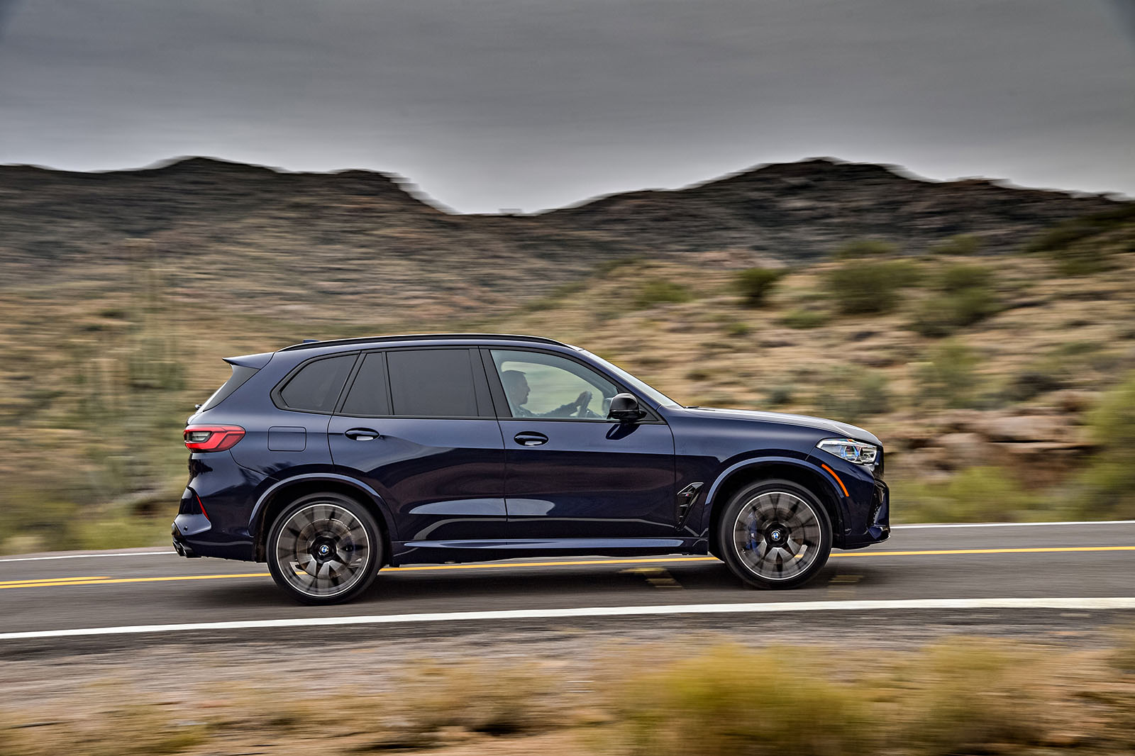 BMW X5 M Competition 2020 road test review - hero side