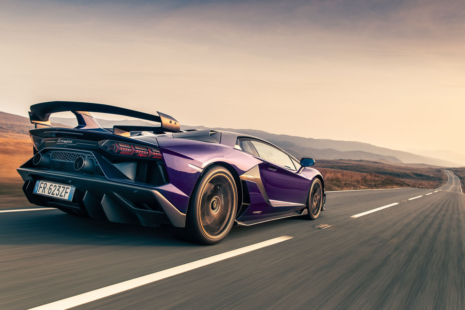 Lamborghini Aventador SVJ 2019 road test review - hero rear