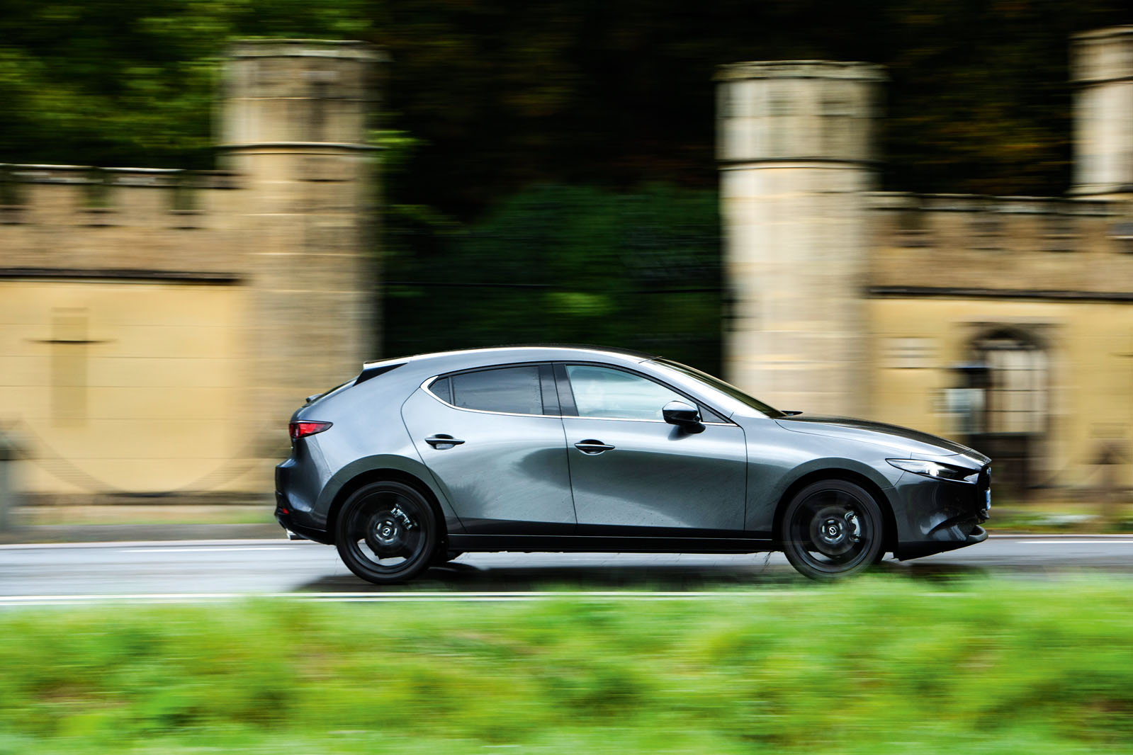 Mazda 3 Skyactiv-X 2019 road test review - hero side
