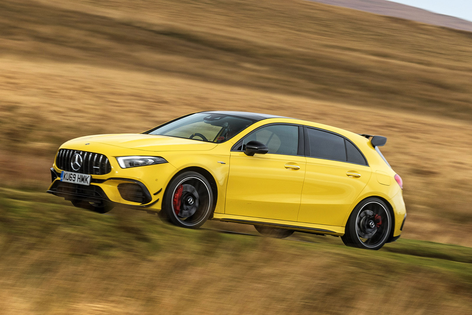 Mercedes-AMG A45 S 4Matic+ 2020 road test review - hero side