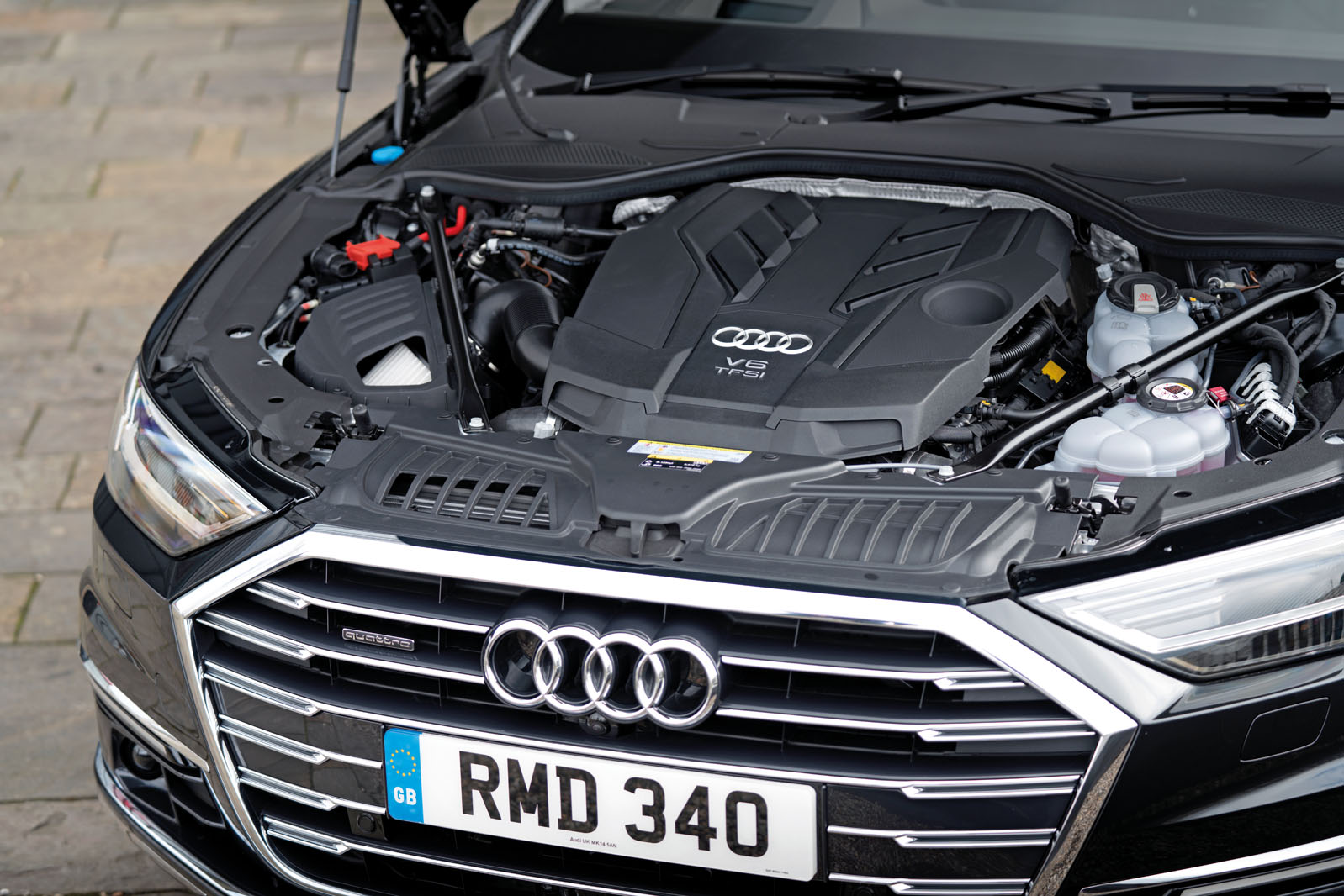 Audi A8 60 TFSIe 2020 road test review - engine