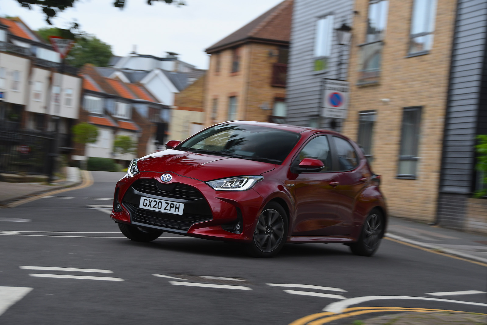 Toyota Yaris 2020 road test review - cornering front