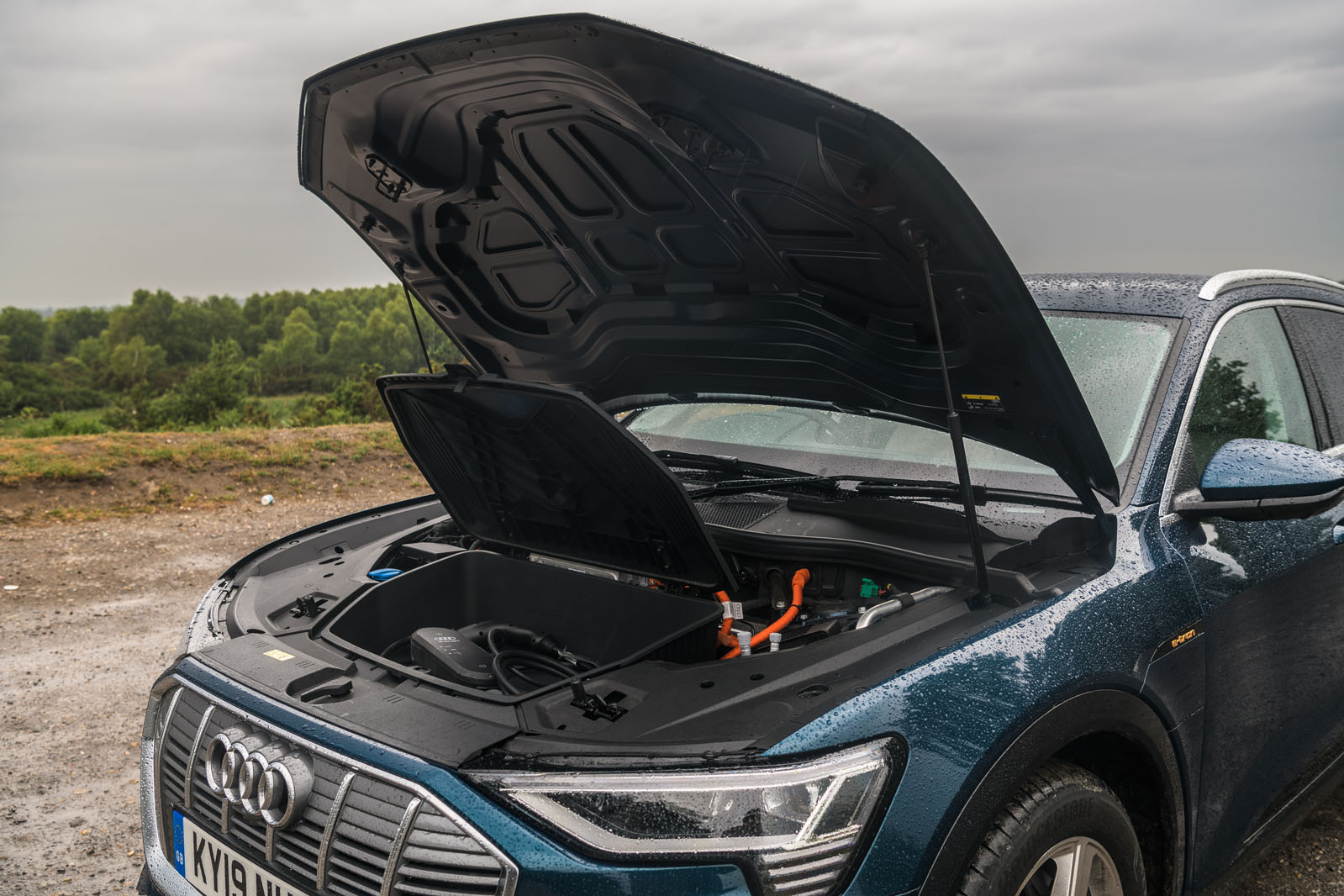 Audi E-tron 55 Quattro 2019 road test review - engine bay