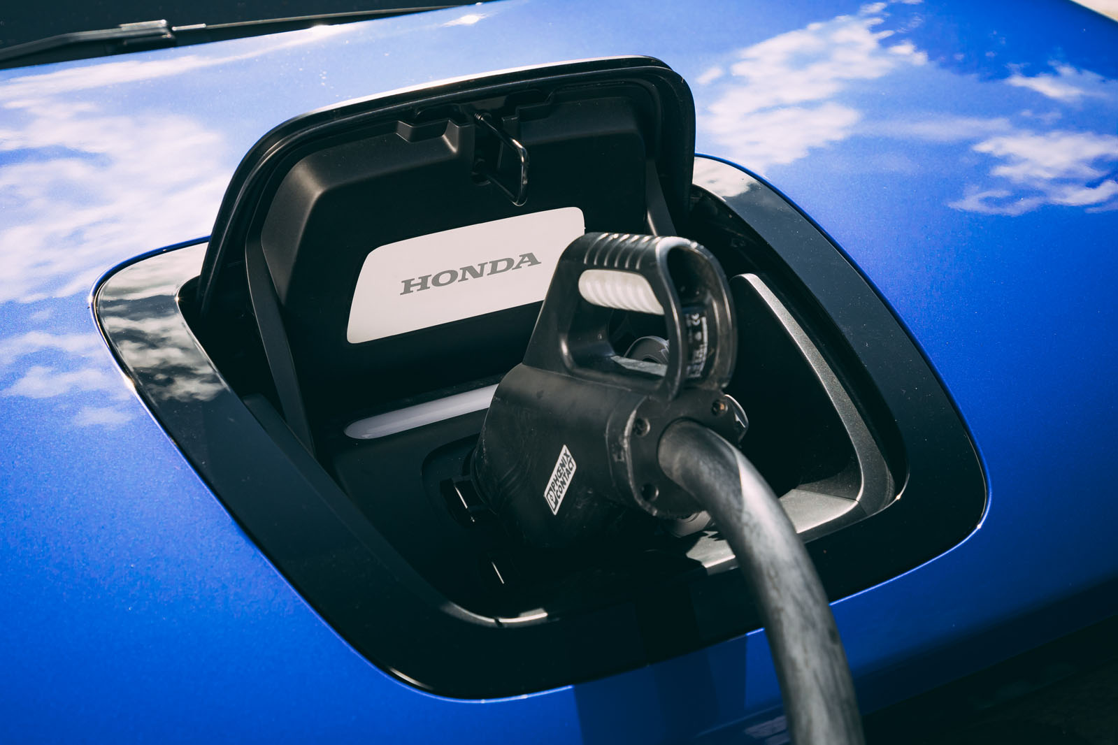 Honda e 2020 road test review - charging port