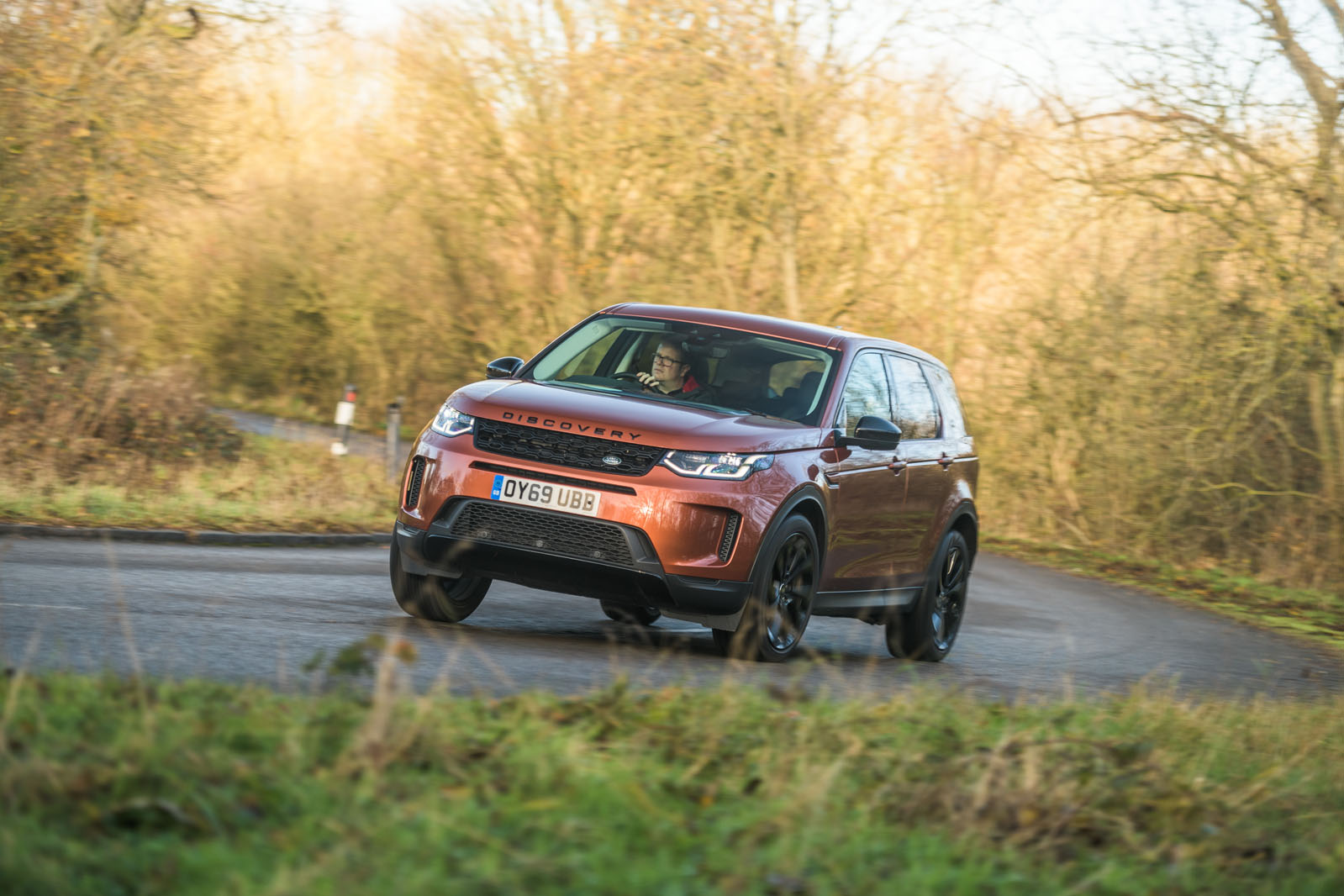 Land Rover Discovery Sport 2020 road test review - cornering front