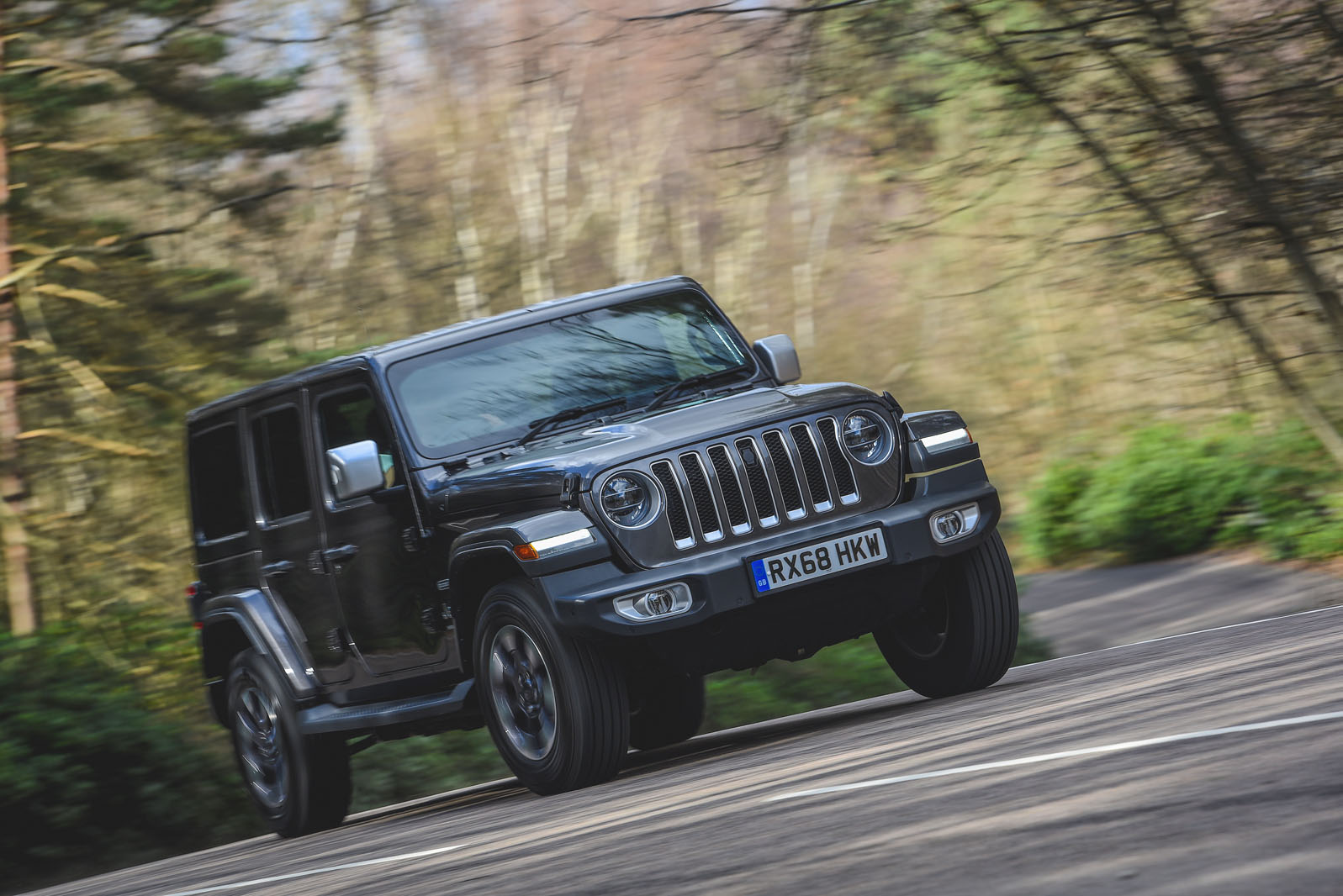 Jeep Wrangler 2019 road test review - cornering front