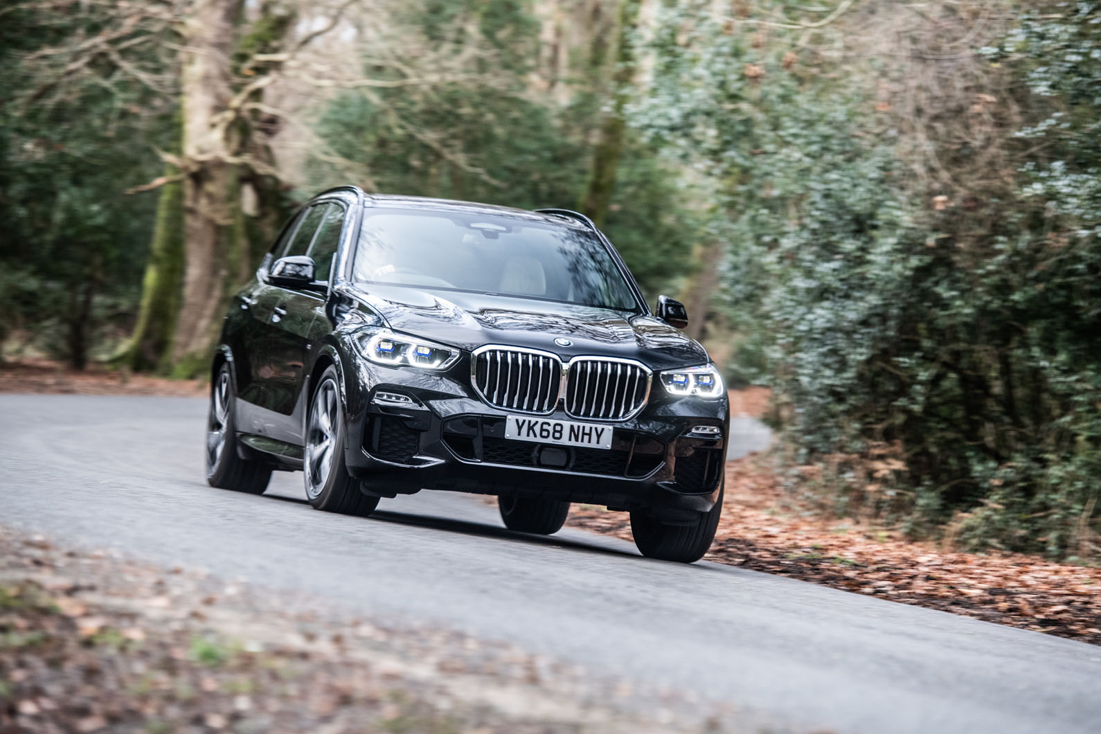 BMW X5 2018 road test review - cornering front