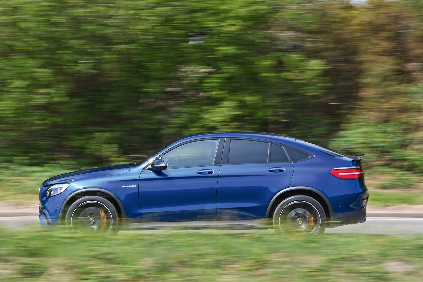Mercedes-AMG GLC 63 S road test review on the road side