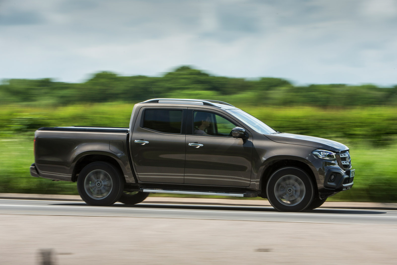 Mercedes-Benz X-Class road test review on the road side