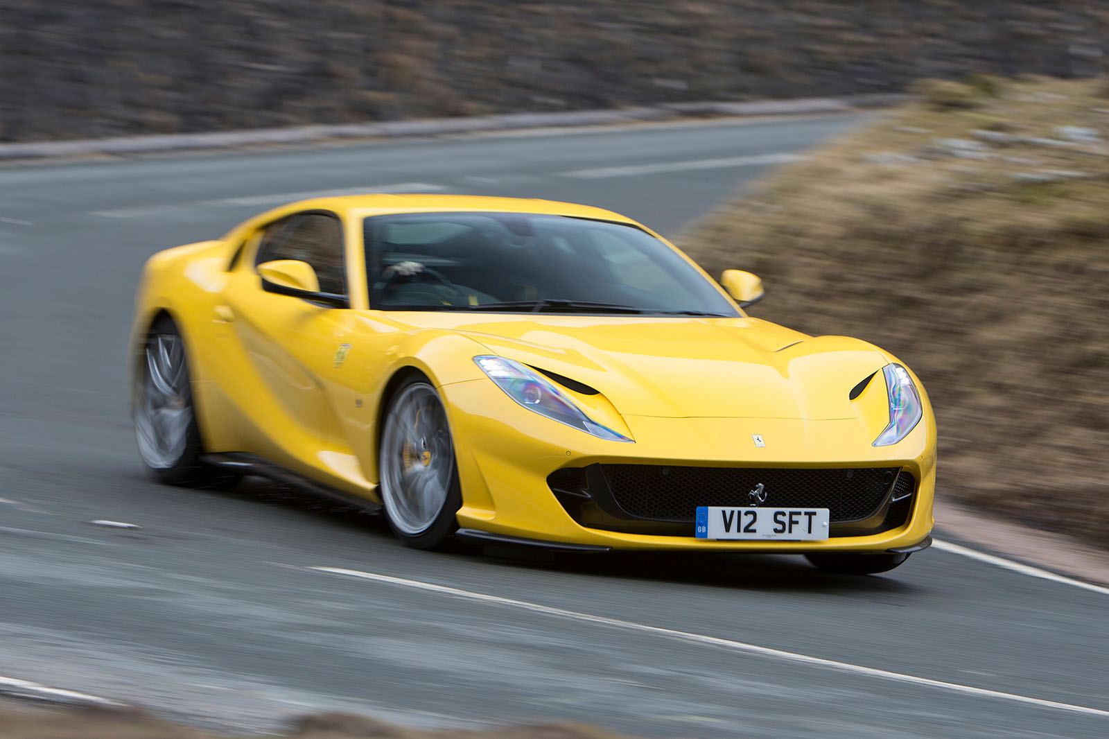 Ferrari 812 Superfast 2018 road test review on the road