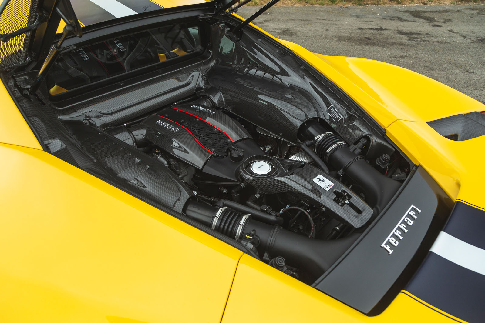 Ferrari 488 Pista 2019 road test review - engine