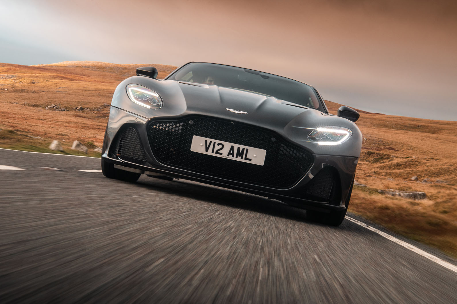 Aston Martin DBS Superleggera 2018 road test review - on the road nose
