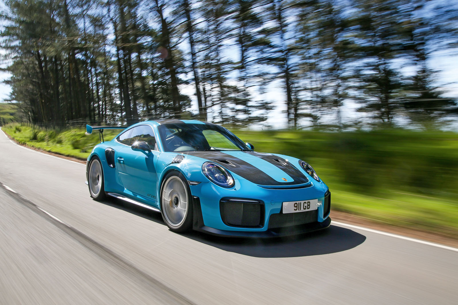 Porsche 911 GT2 RS 2018 road test review on the road front