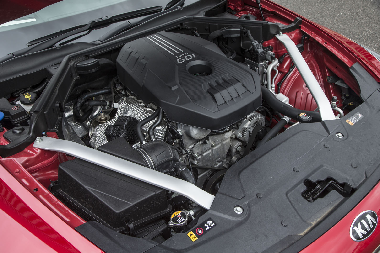 Kia Stinger GT line 2018 review engine