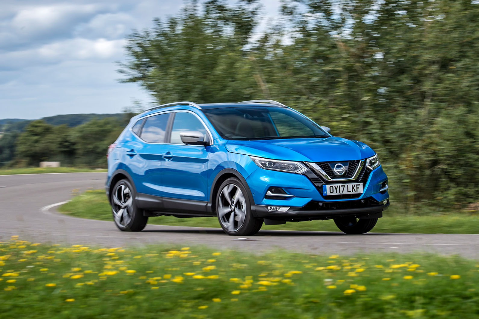 Nissan Qashqai essai routier avis virage avant