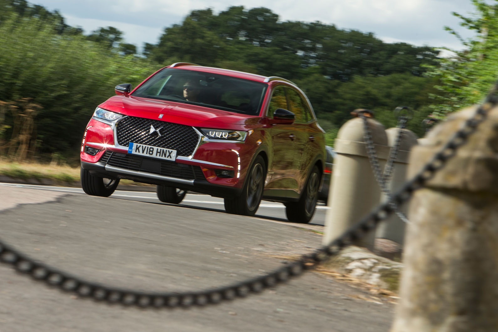 DS 7 Crossback 2018 road test review on the road front