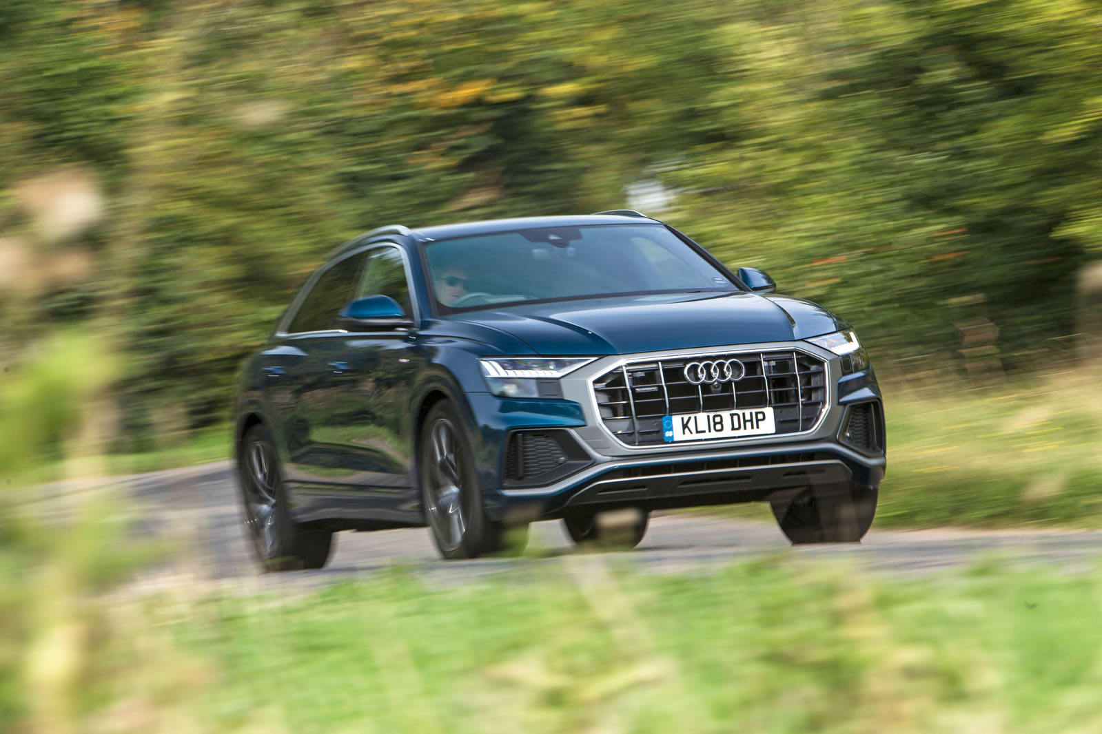 Audi Q8 50 TDI Quattro S Line 2018 road test review - on the road front