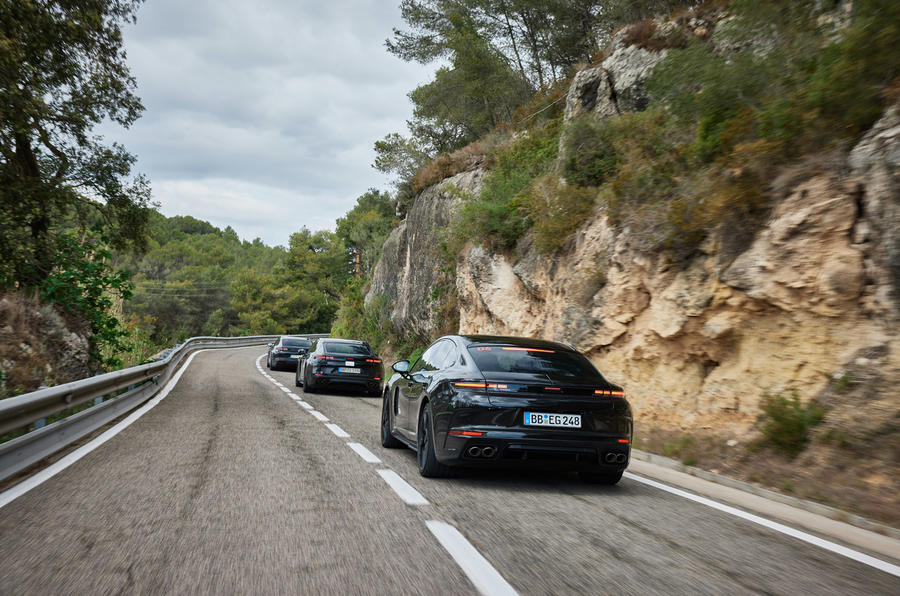 Porsche Panamera rear driving