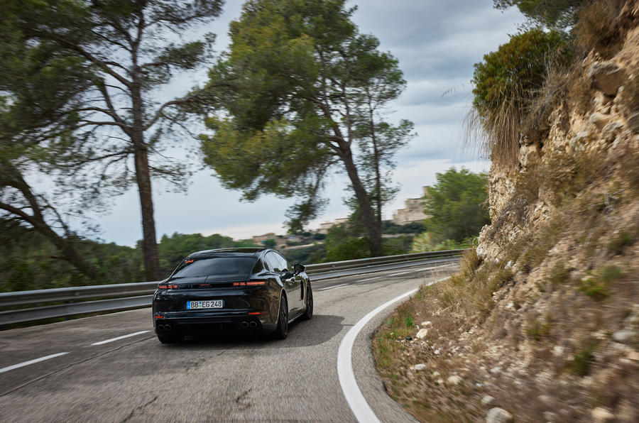 Porsche Panamera rear driving