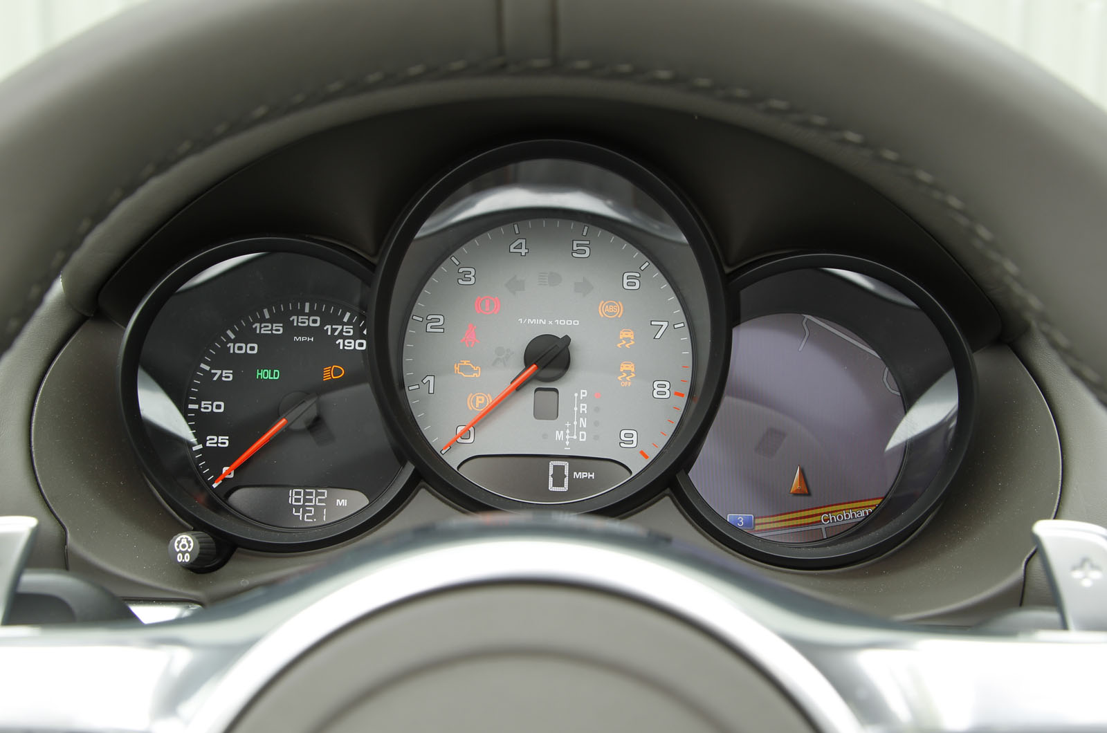 Porsche Boxster instrument cluster