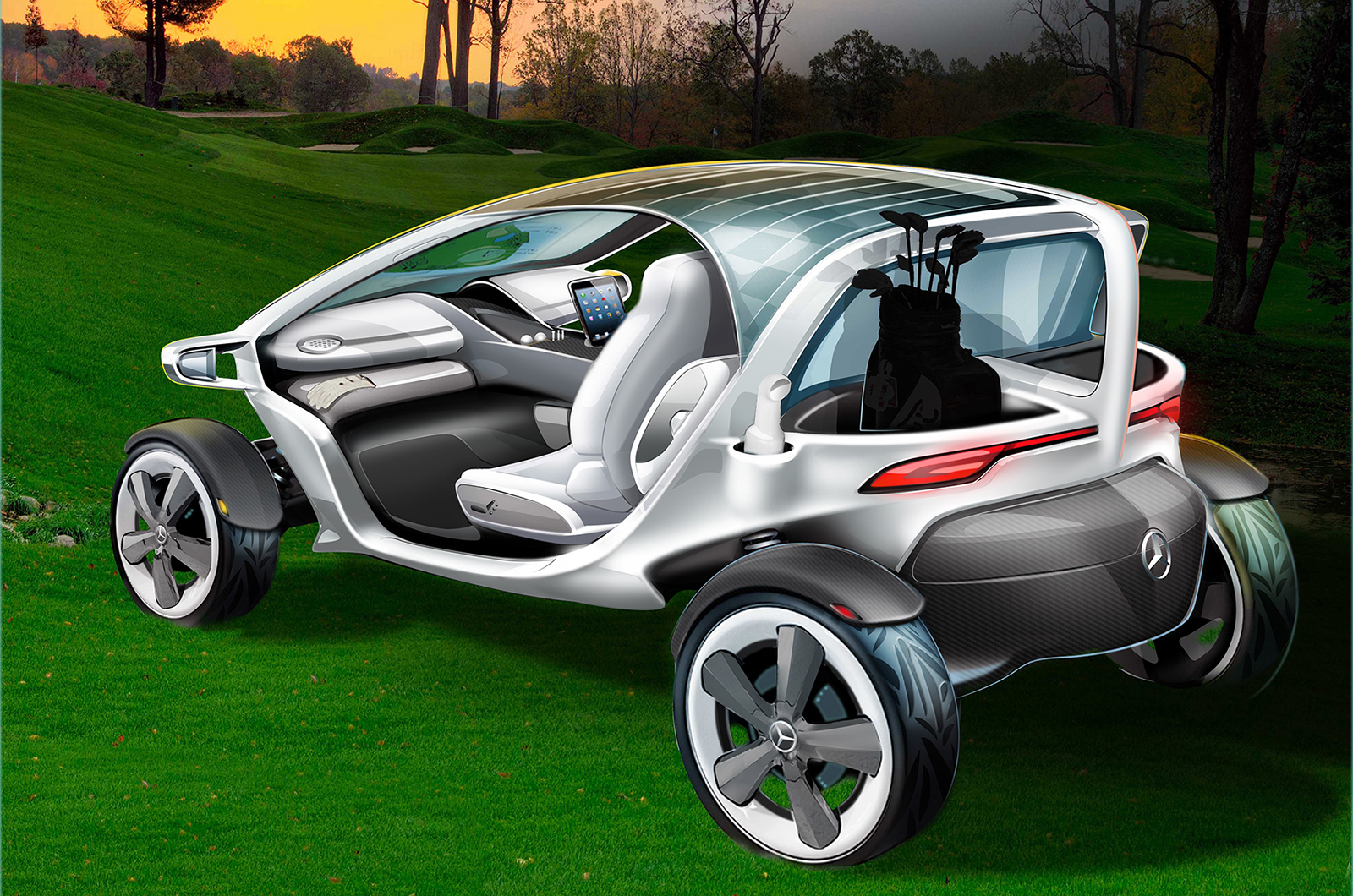 mercedes golf buggy