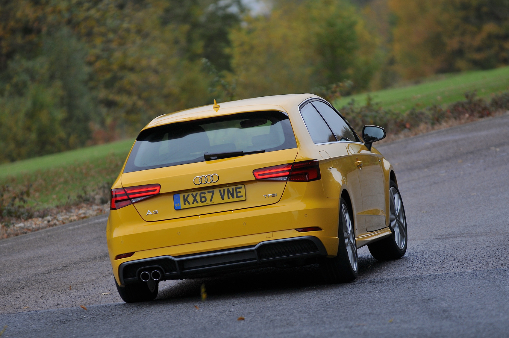 Audi A3 rear cornering