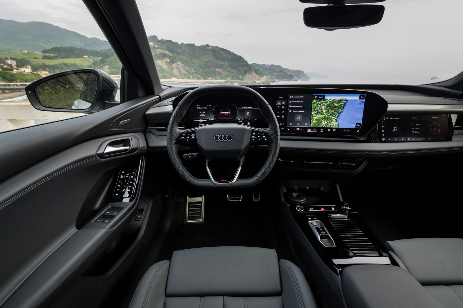 audi q6 e tron review 2024 06 dash