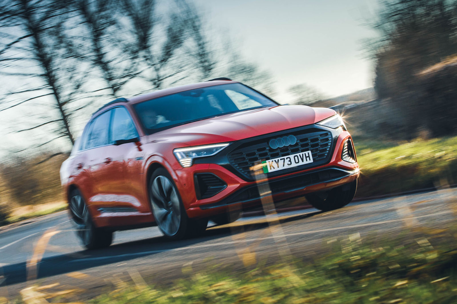 Audi SQ8 Q8 etron 2025 Review front corner 77 Audi SQ8 Q8 etron 2025 Review front corner 77