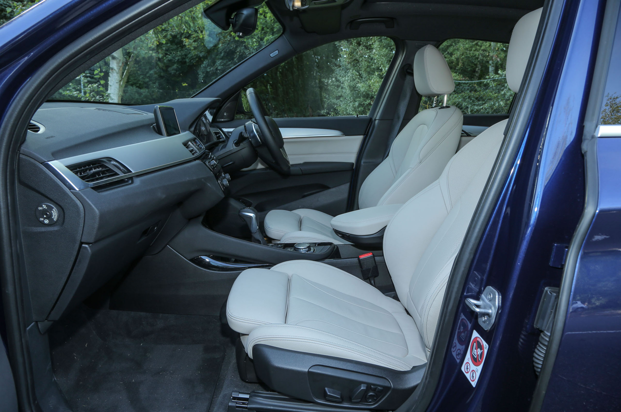 Inside the cabin of the BMW X1