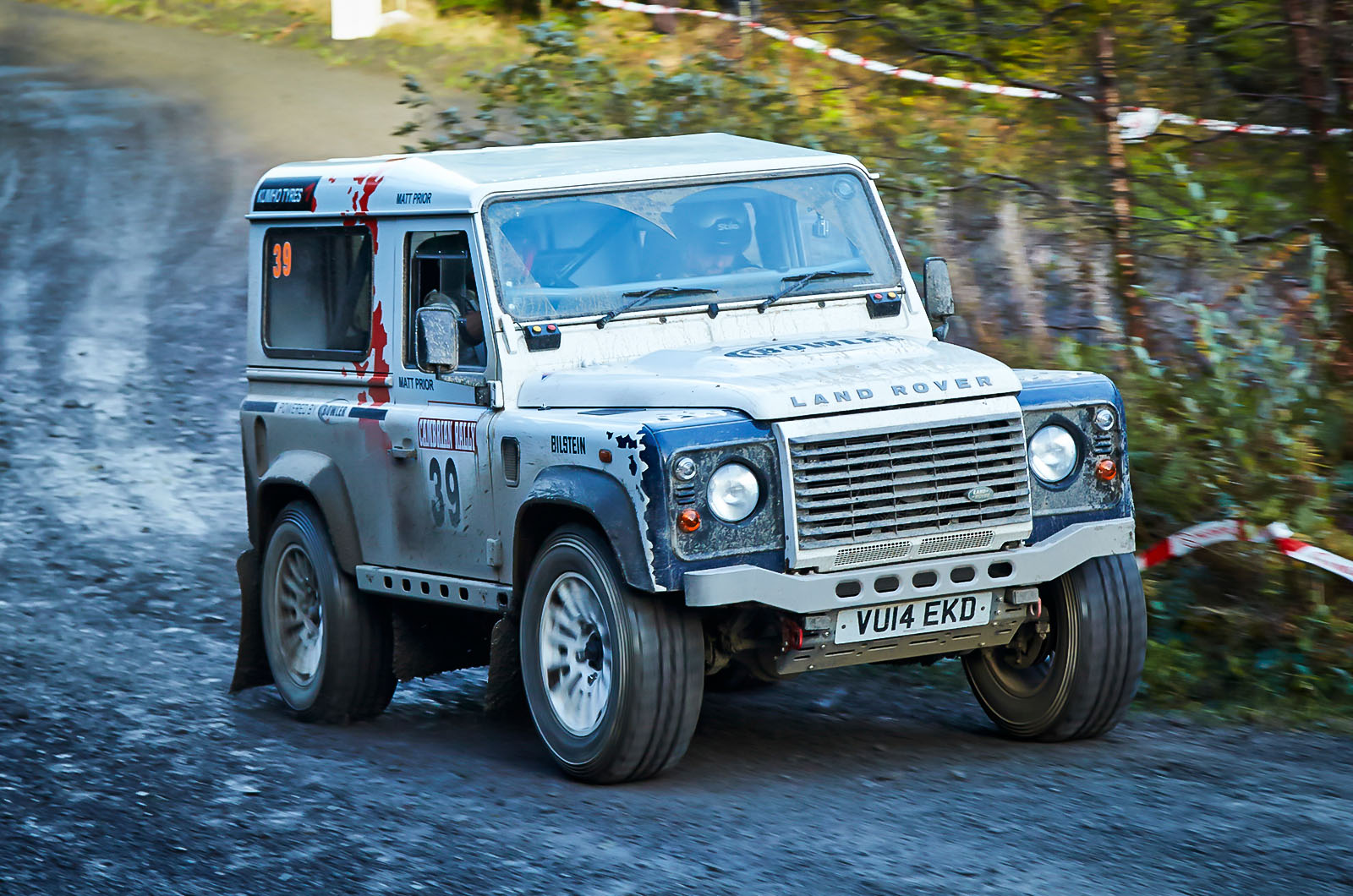 Rallying in the Land Rover Defender Challenge picture special