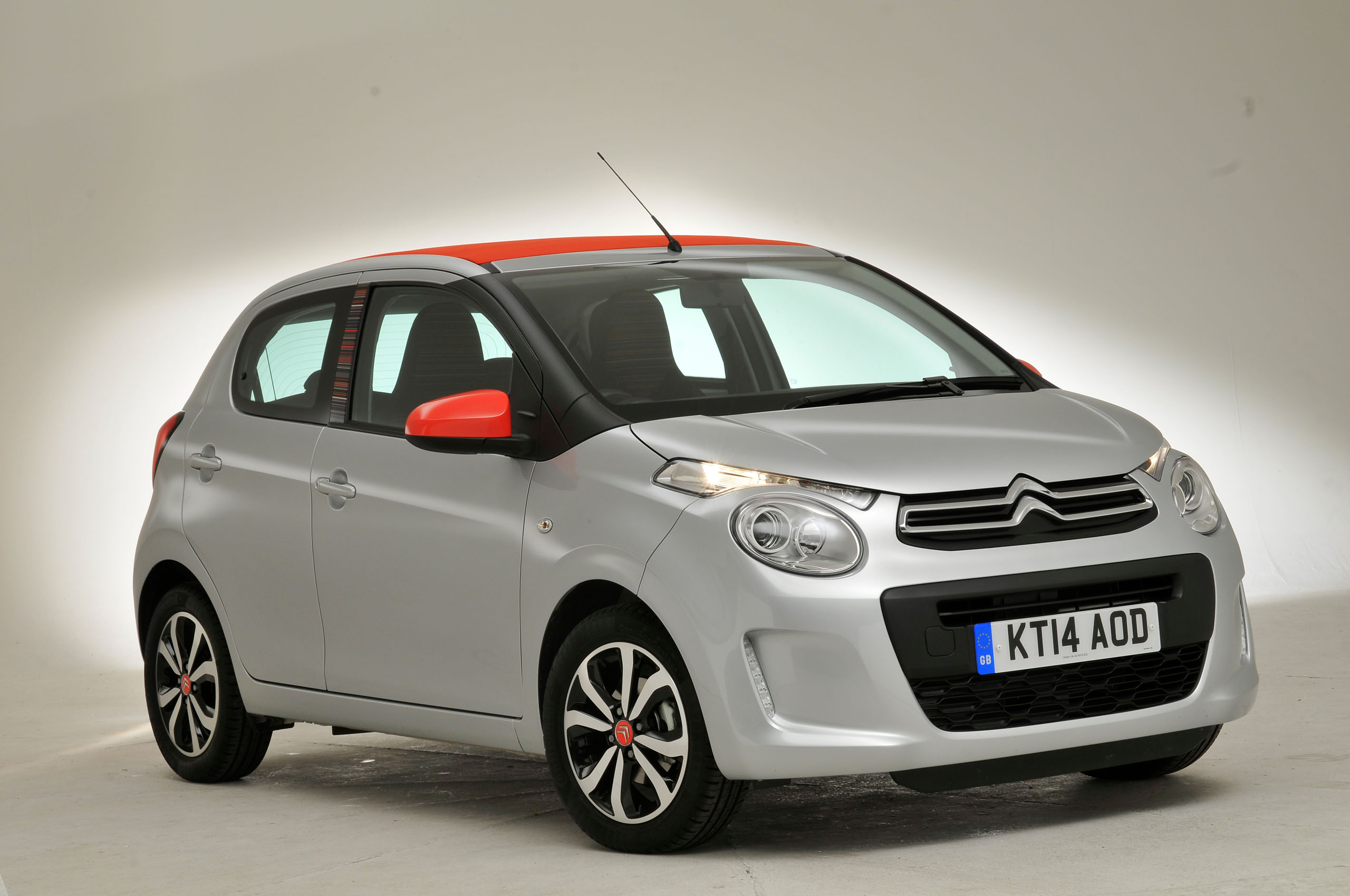 Citroën C1 Airscape 2014 Gallium Grey & Agrume Red 1:43