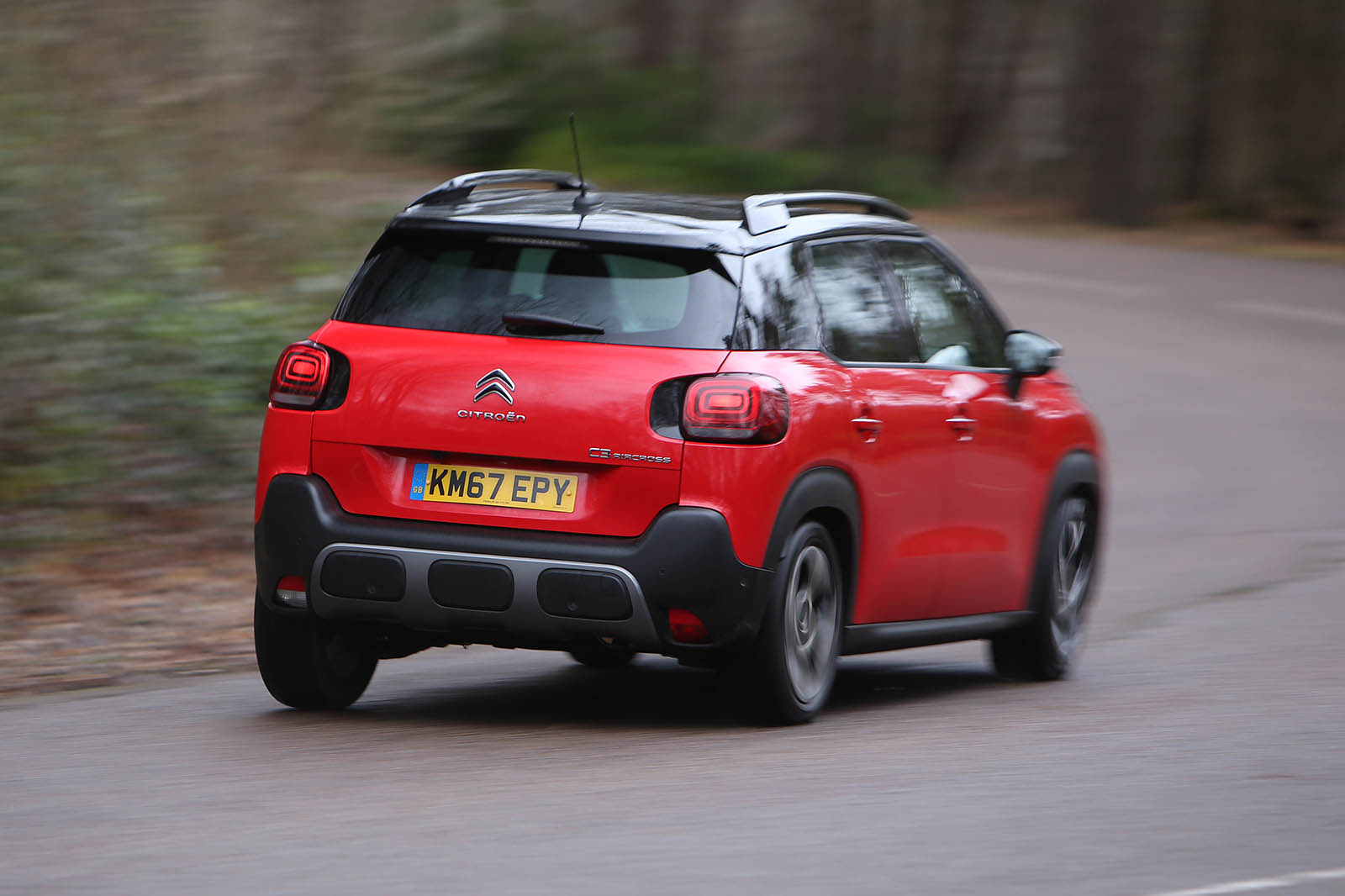 Citroen C3 Aircross 2018 review on the road rear