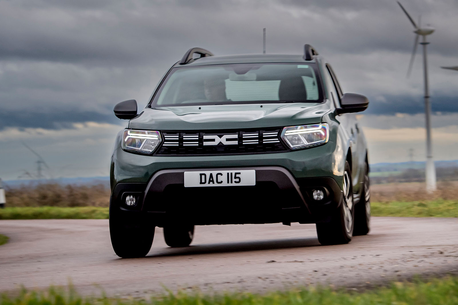 dacia duster road test 2023 20 cornering front