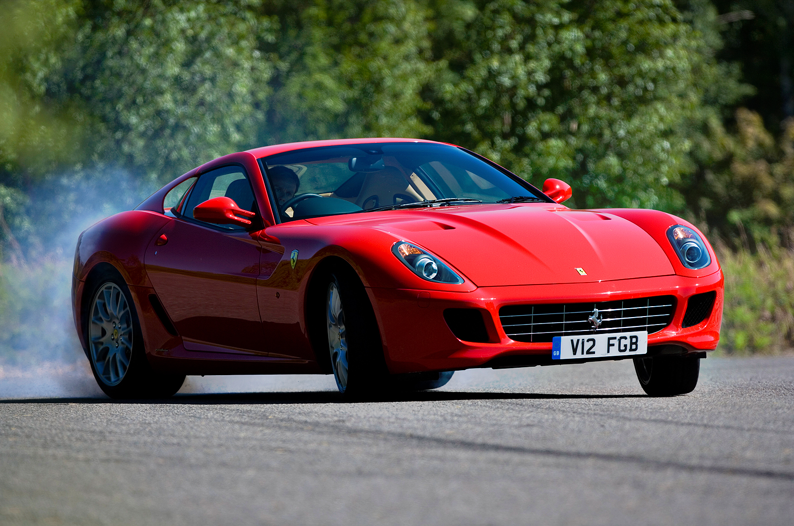 Ferrari 599 hard cornering