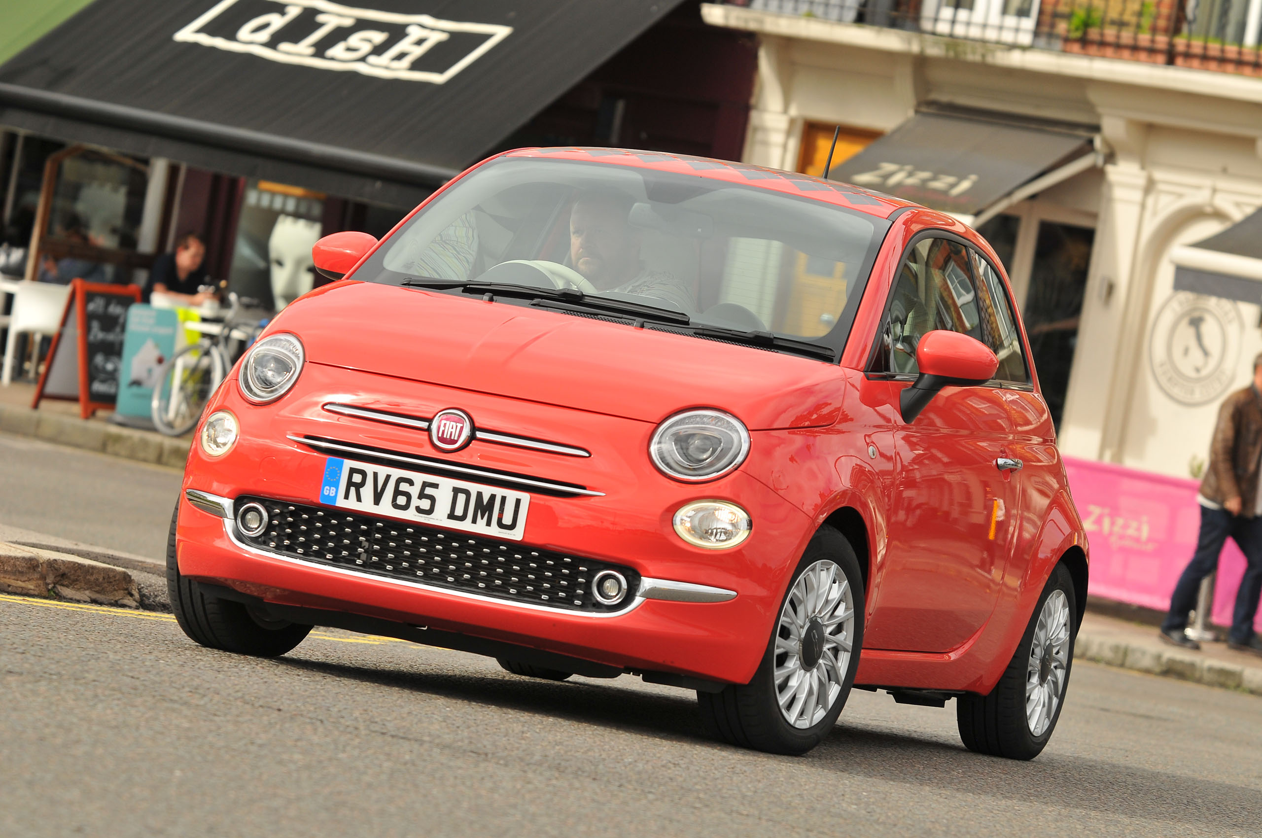 Fiat 500 review hero front