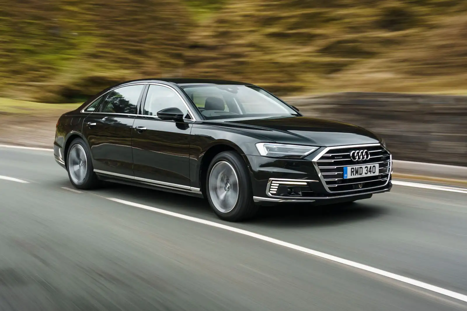 Audi A8 L 60 TFSIe 2020 UK first drive