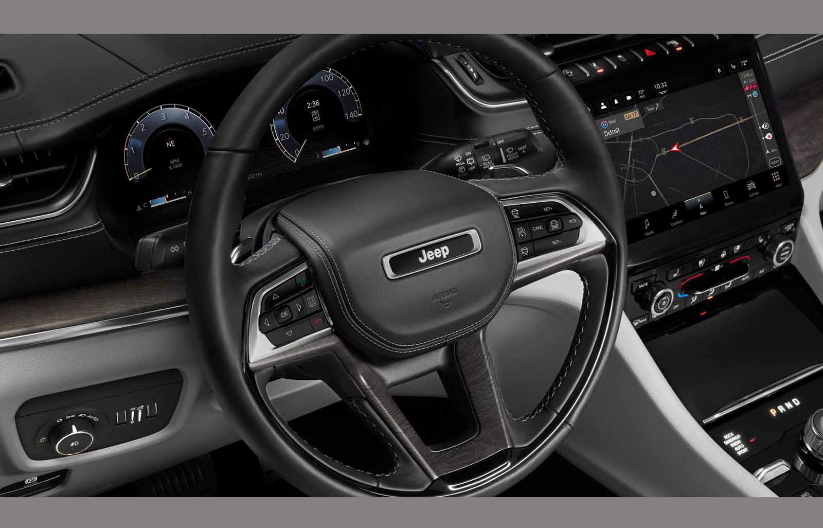 Overhead interior view of 2020 Jeep Cherkeee - Devon Chrysler Dodge Jeep Ram