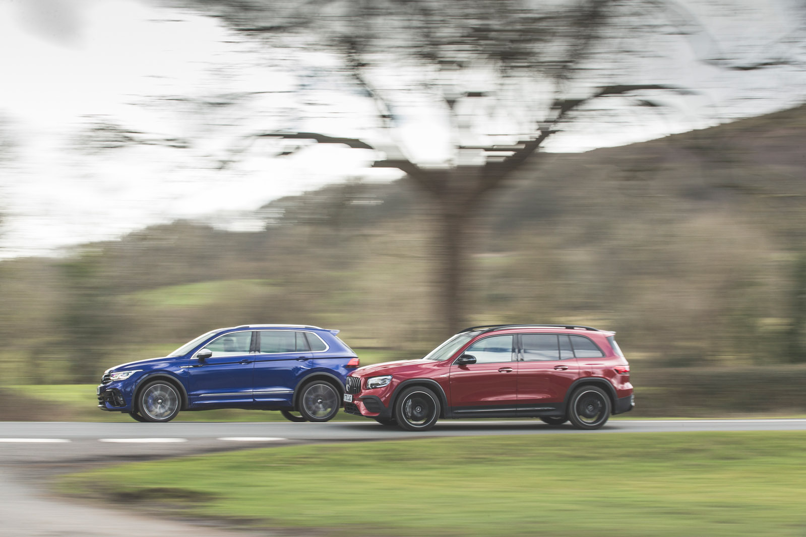 High and mighty: VW Tiguan R vs Mercedes-AMG GLB 35 | Autocar