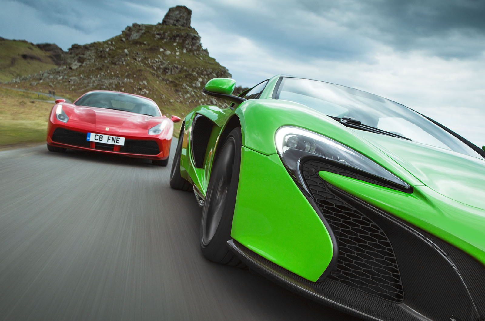 Ferrari 488 Gtb Vs Mclaren 650s Supercars Compared Autocar