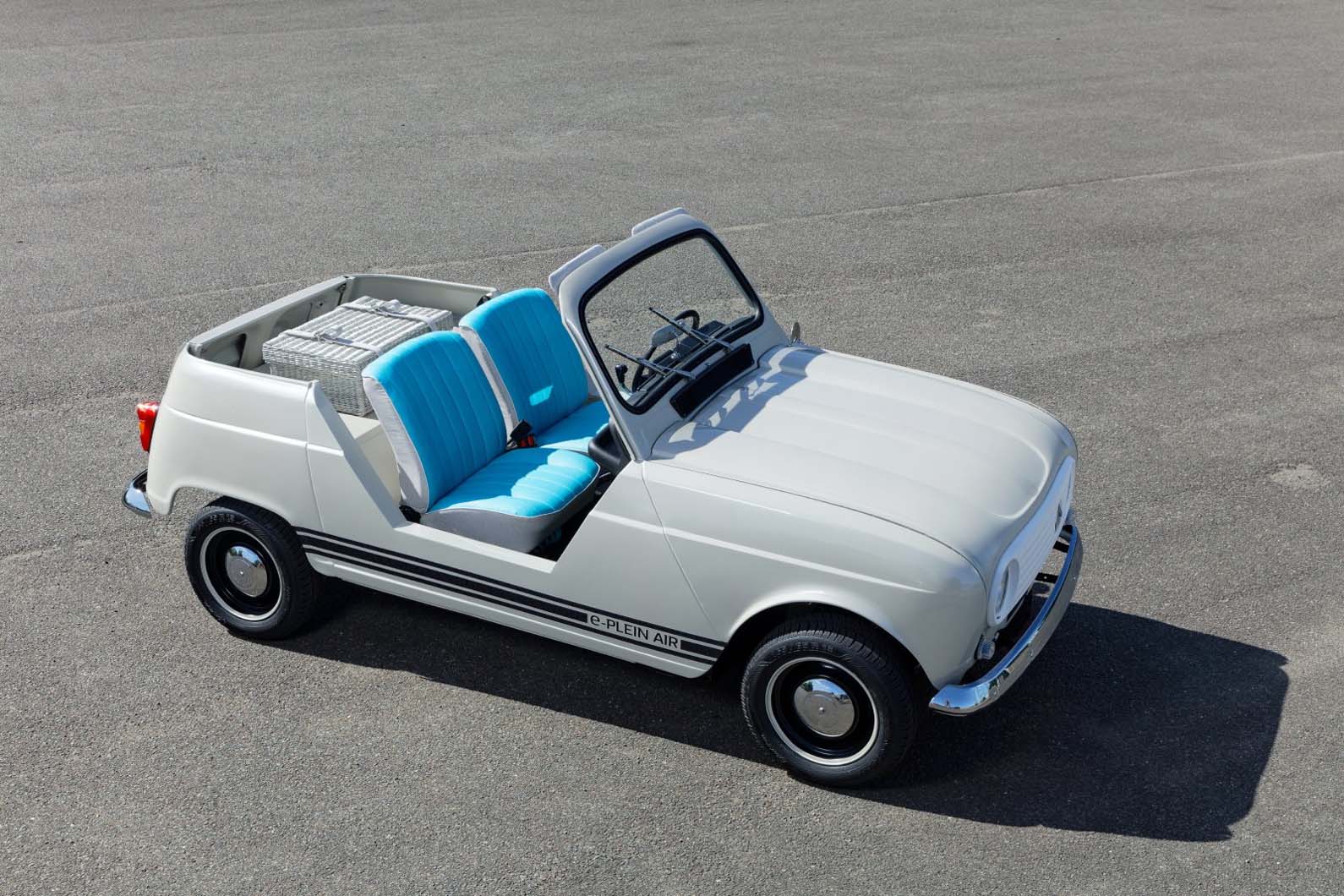 Renault unveils retro 4L based electric convertible Autocar