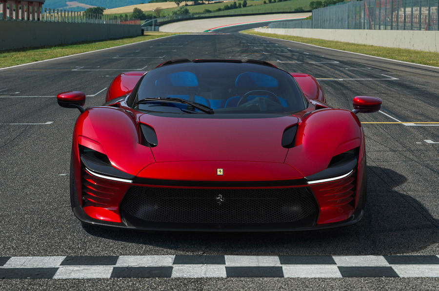 Ferrari plots more Icona models and hints at future of V12 1 aria-label="96 ferrari daytona sp3 official reveal nose 1"