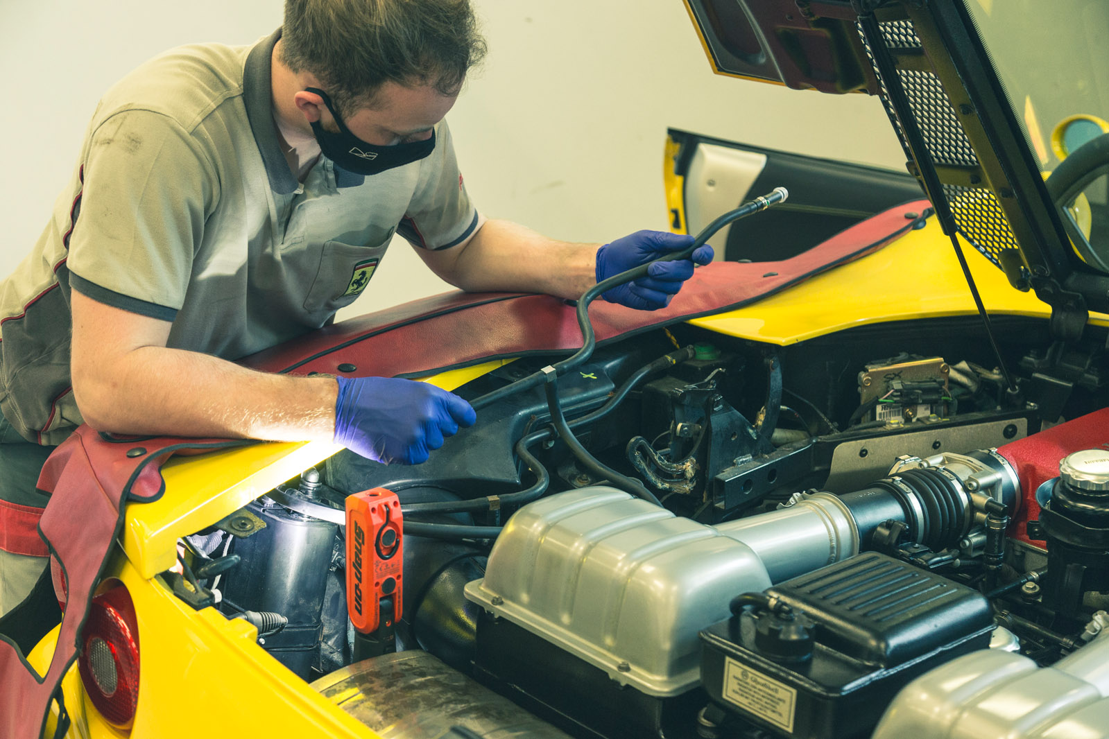 Ferrari technician store training