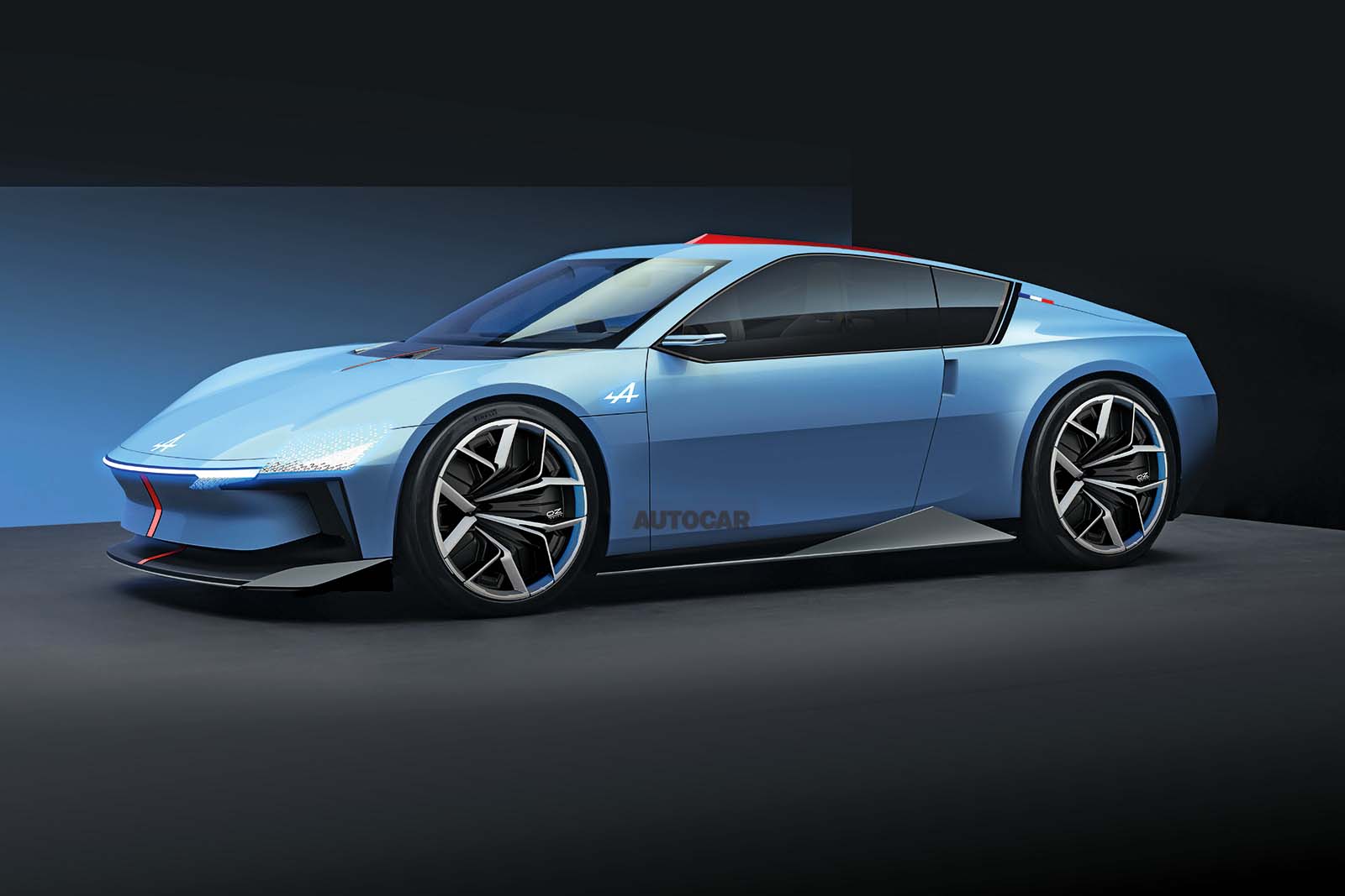 New Alpine A310 inbound as electric, four-seat A110